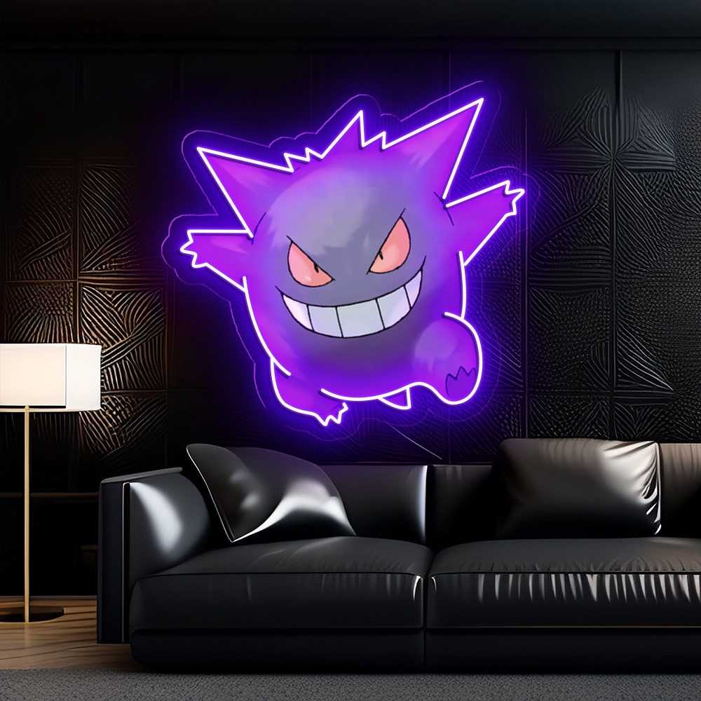 Gengar Pokemon UV Sign