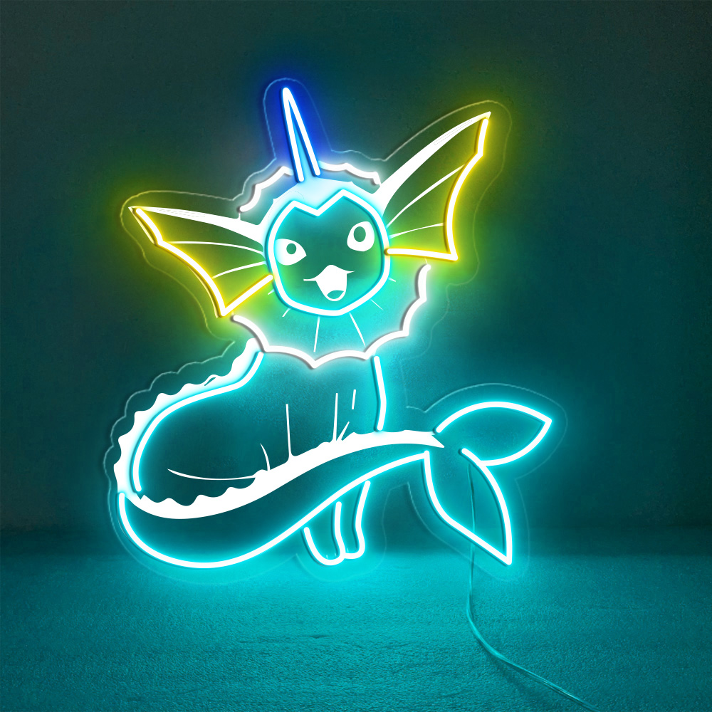 Vaporeon Pokemon Laser Signs