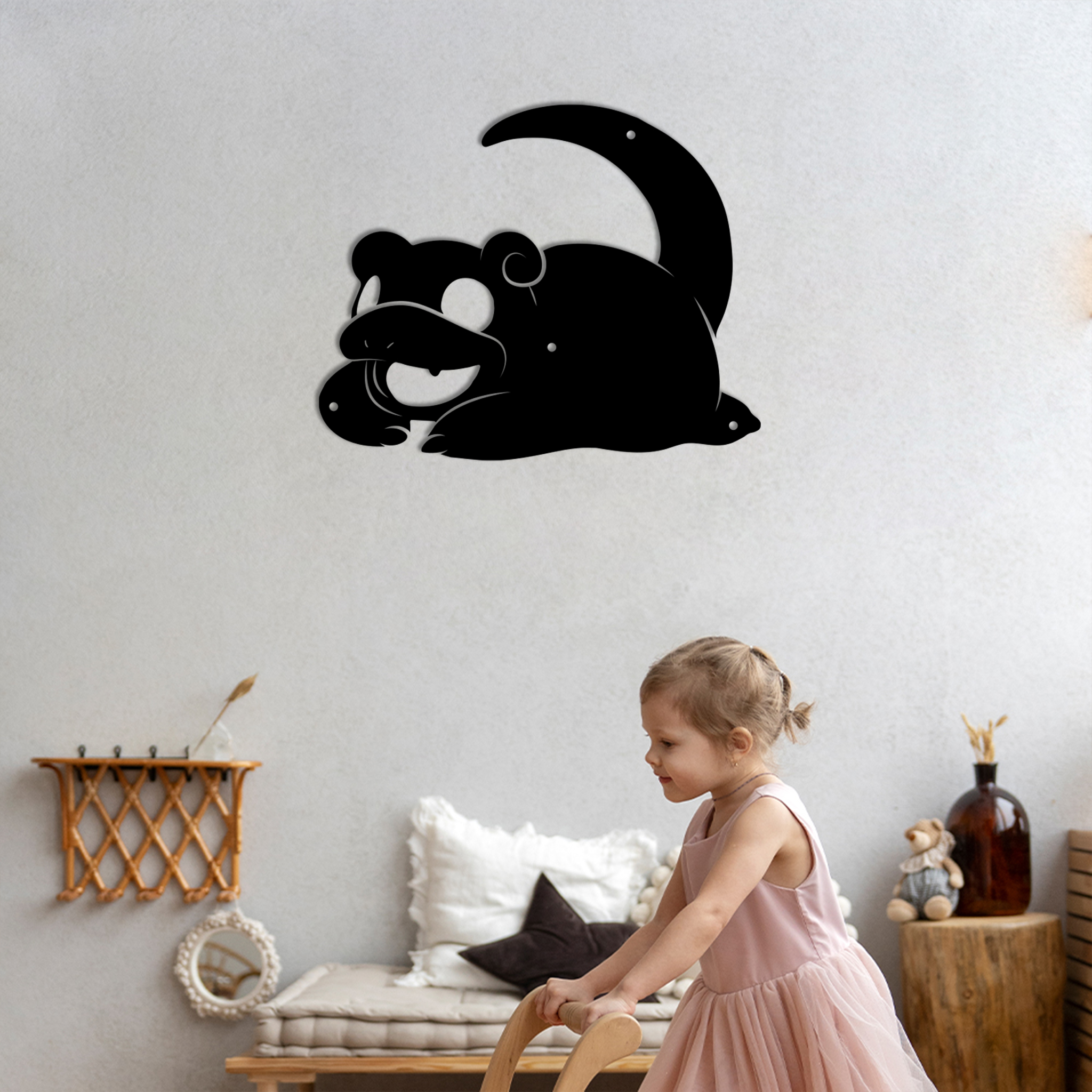 Slowpoke Pokemon Metal Sign
