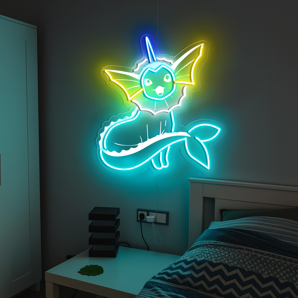 Vaporeon Pokemon Laser Signs