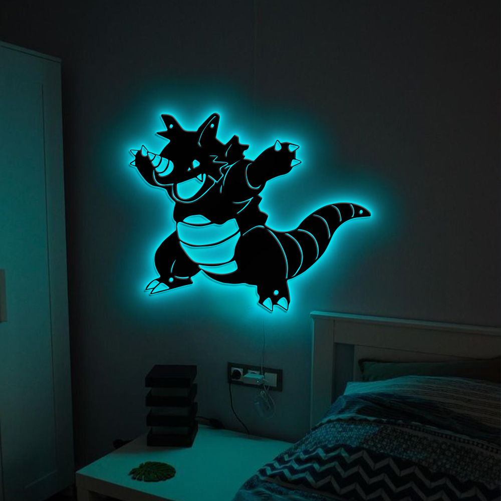 Pokemon Rhydon Metal Sign