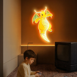 Dragonite Pokemon UV Sign