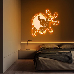 Tauros Pokemon Laser Sign