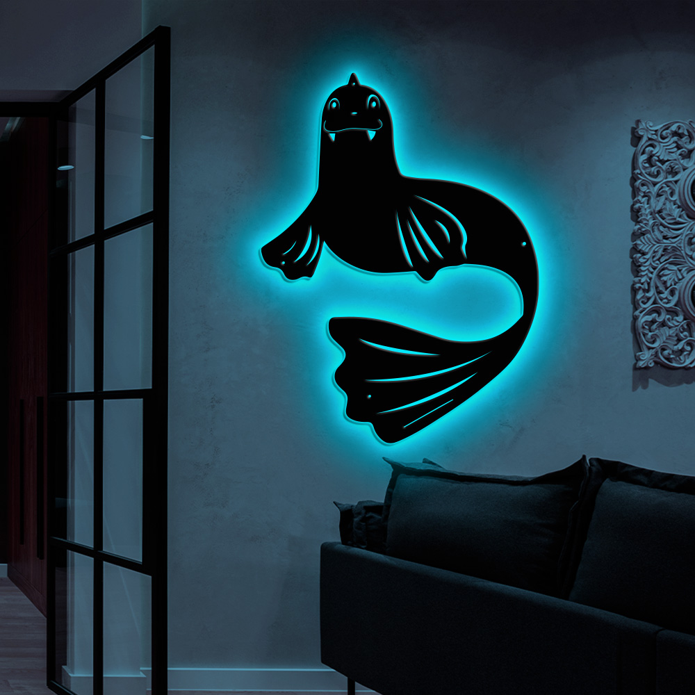 Dewgong Pokemon Metal Sign