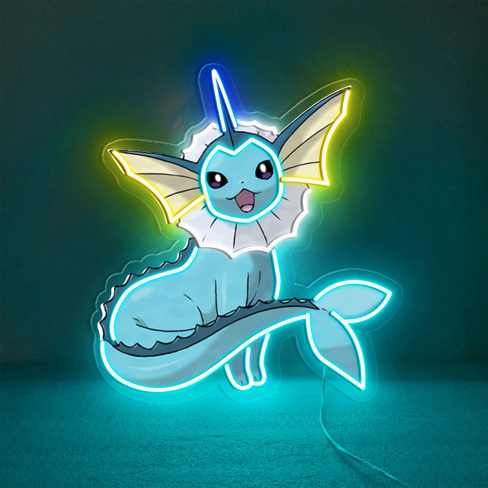 Vaporeon Pokemon UV Signs