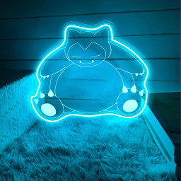 Snorlax Pokemon Laser Sign