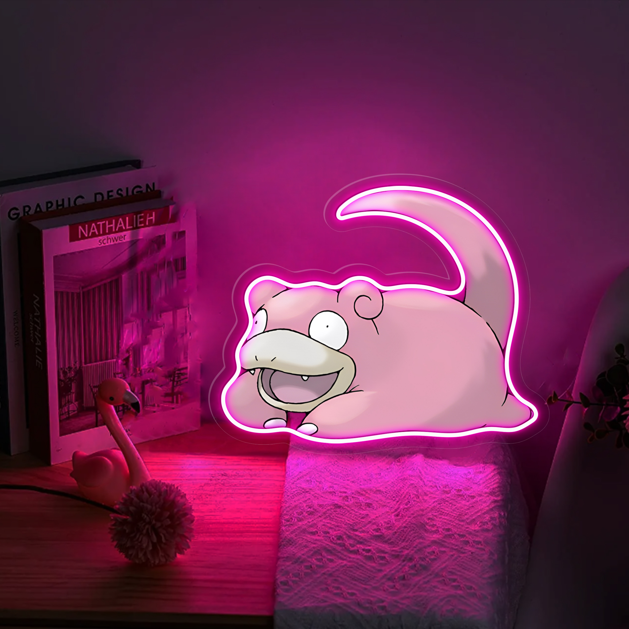Slowpoke Pokemon UV Sign