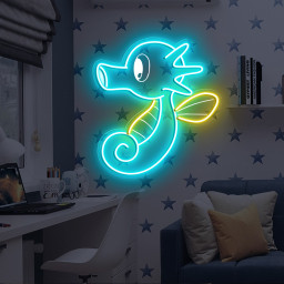Pokemon Horsea Laser Sign