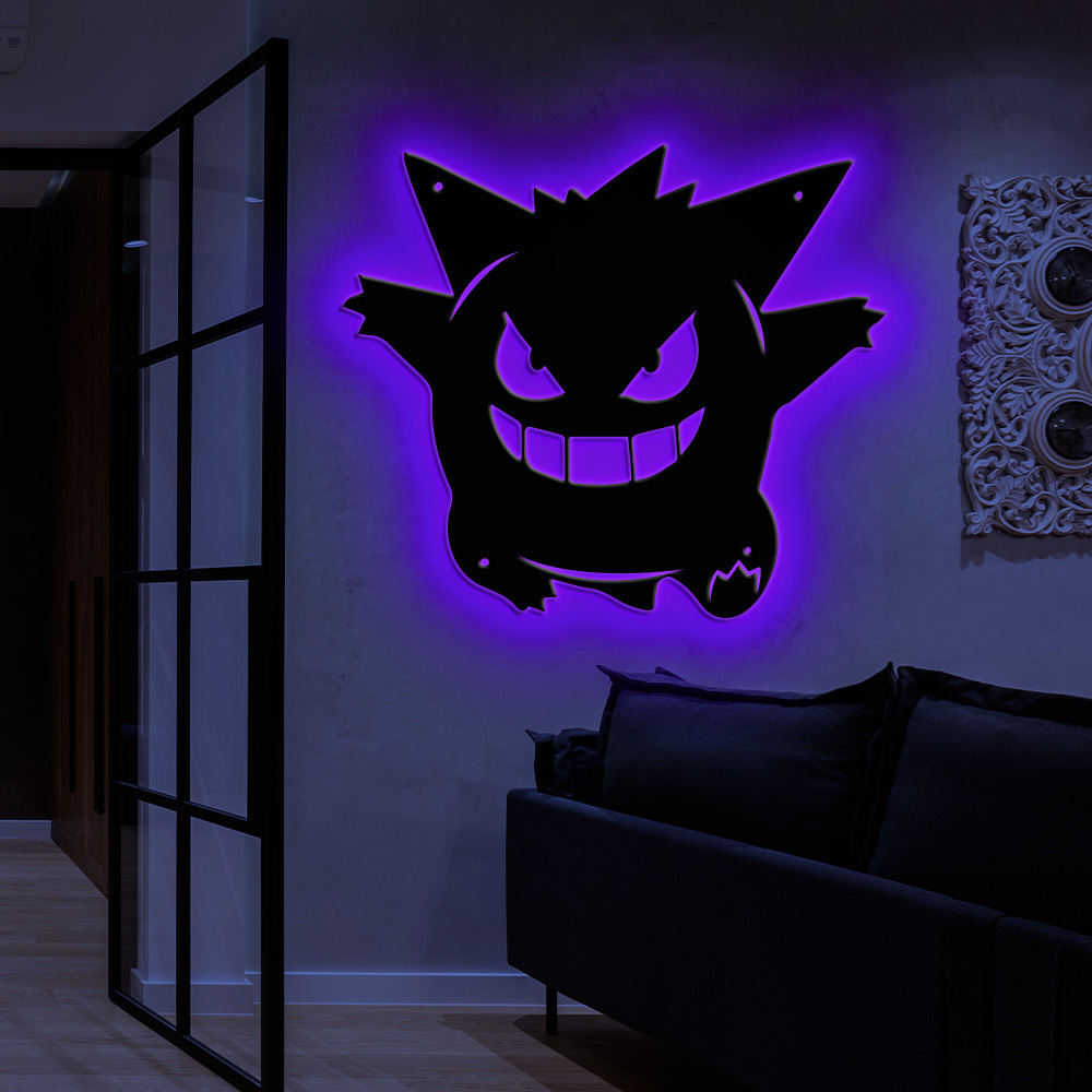 Gengar Pokemon Metal Sign