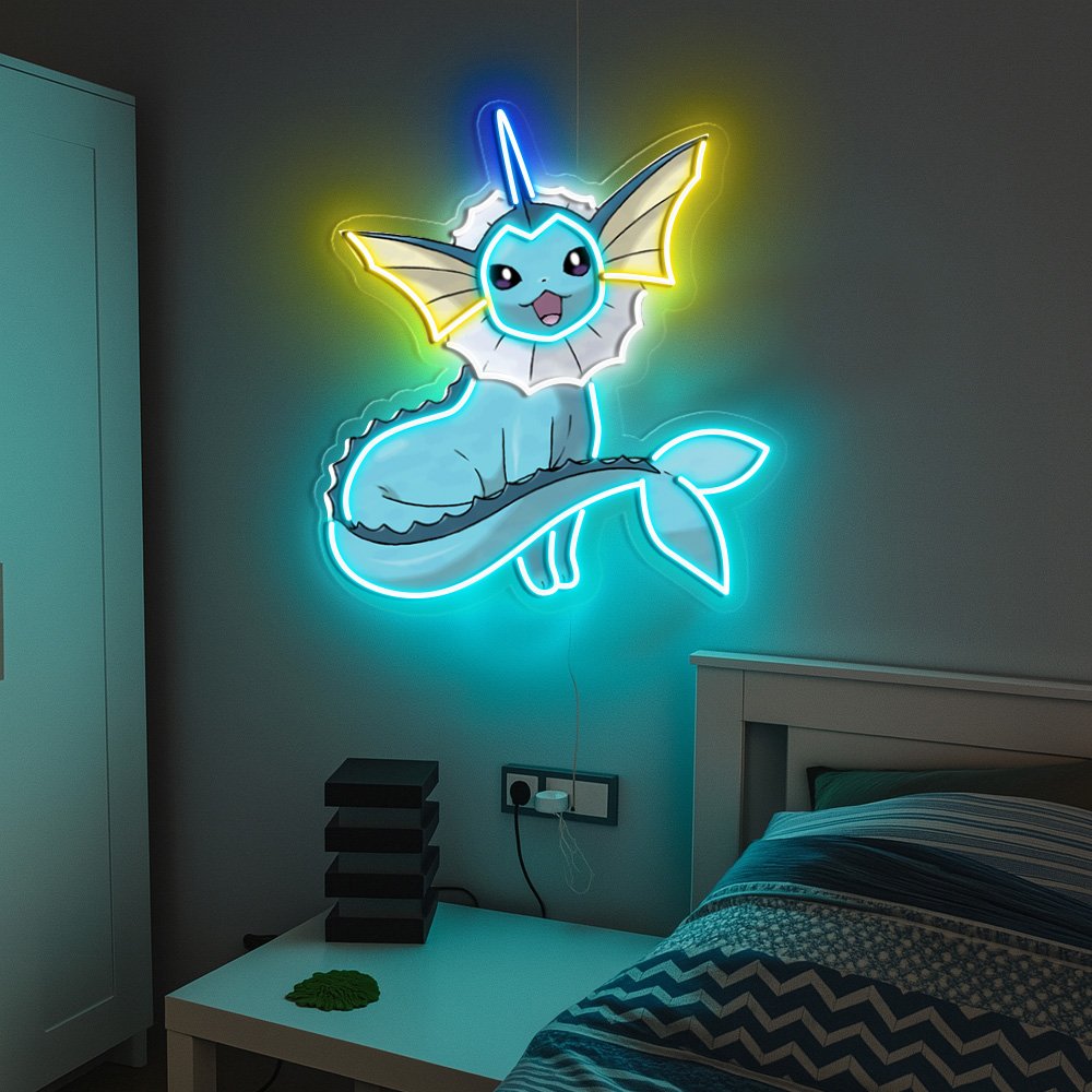 Vaporeon Pokemon UV Signs