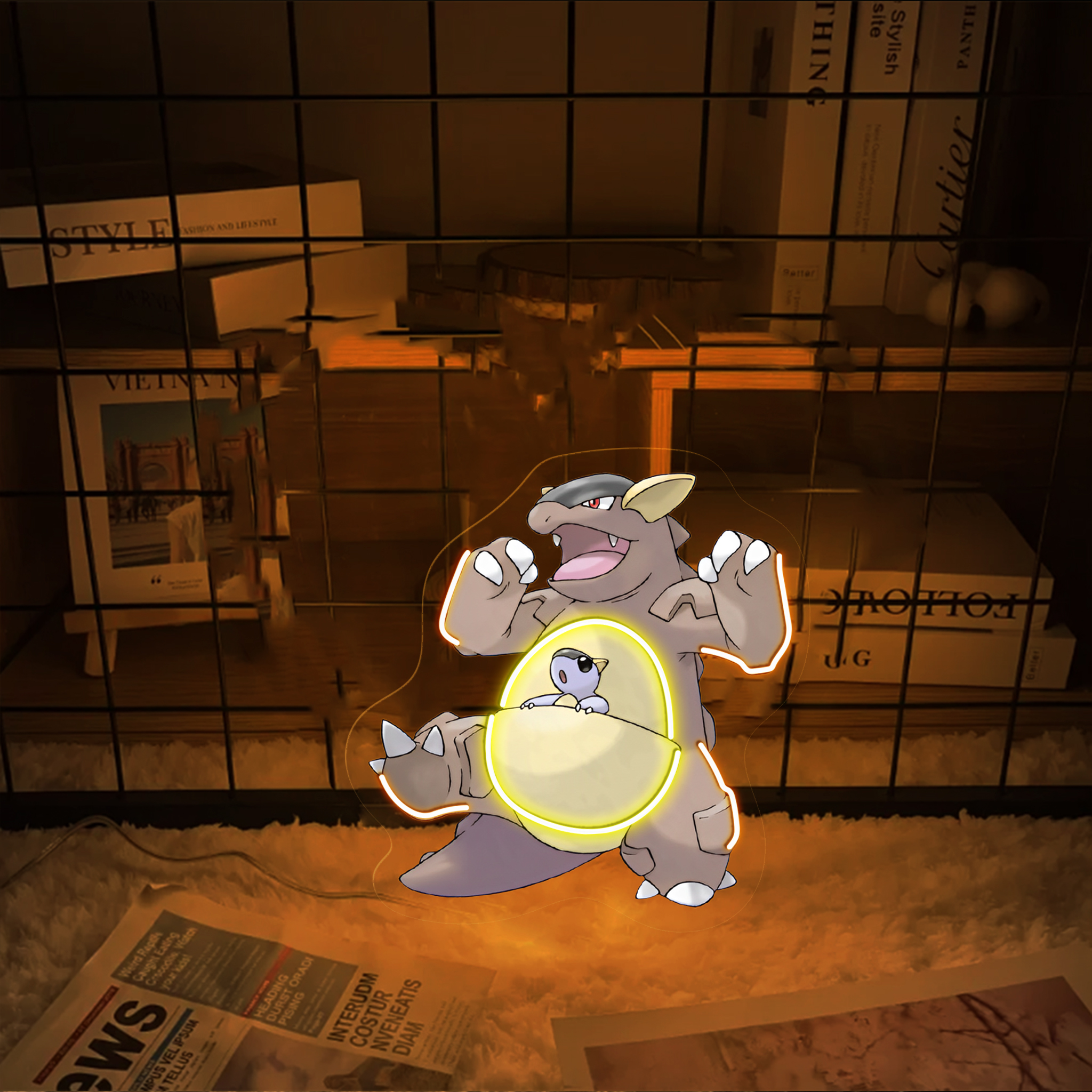 Pokemon Kangaskhan UV Sign