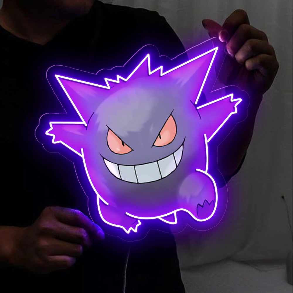 Gengar Pokemon UV Sign