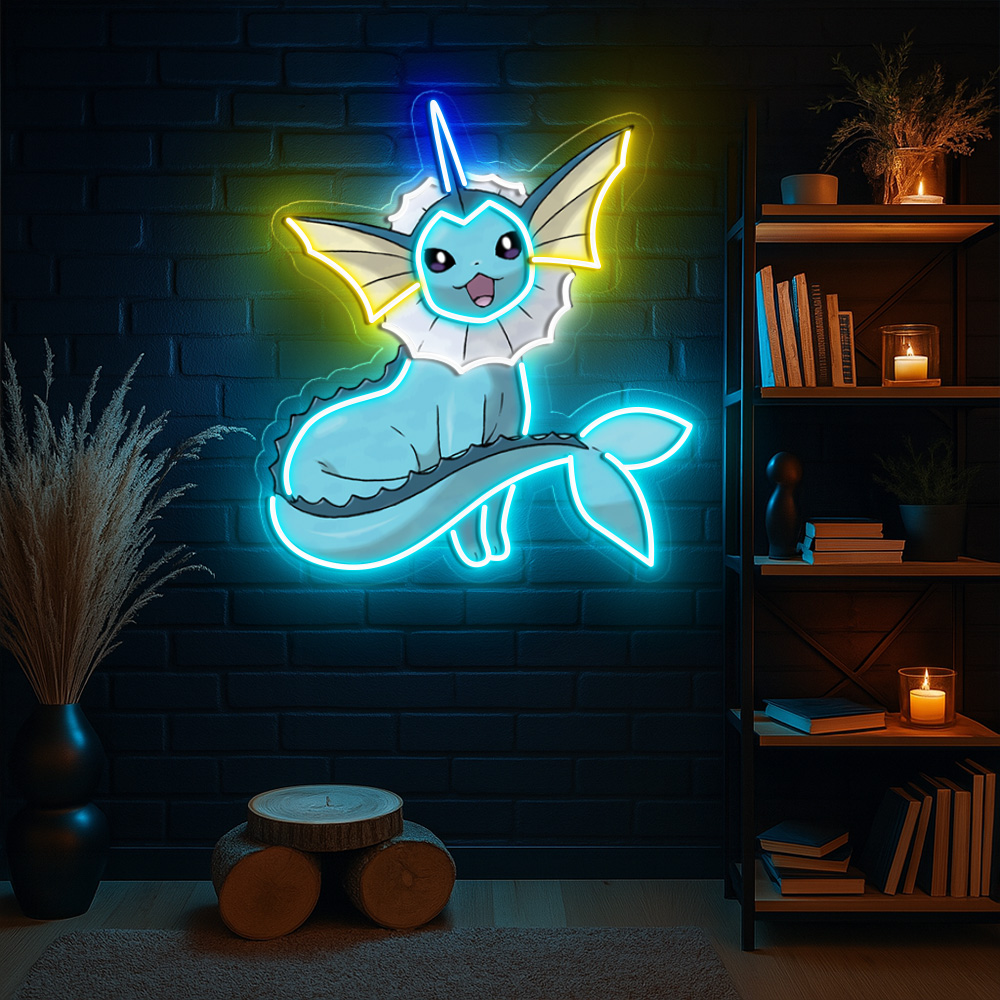 Vaporeon Pokemon UV Signs