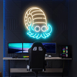 Omanyte Pokemon Neon Sign