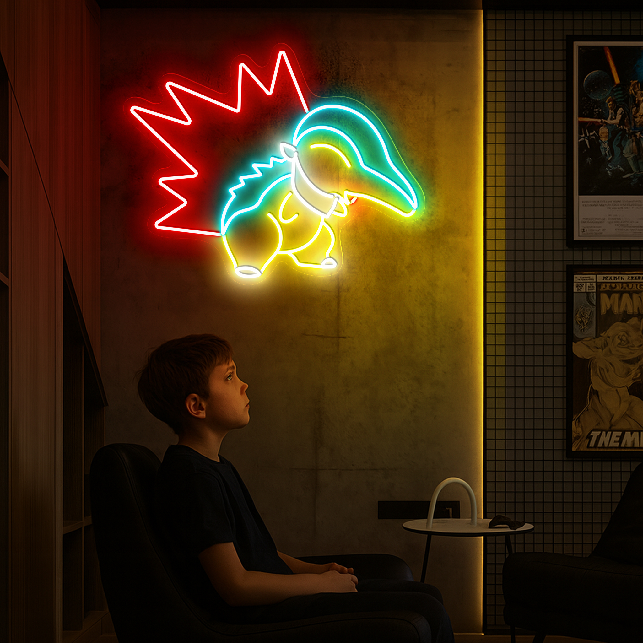 Pokemon Cyndaquil Neon Signs