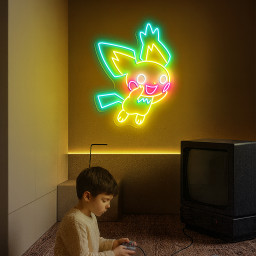 Pichu Pokemon Neon Signs