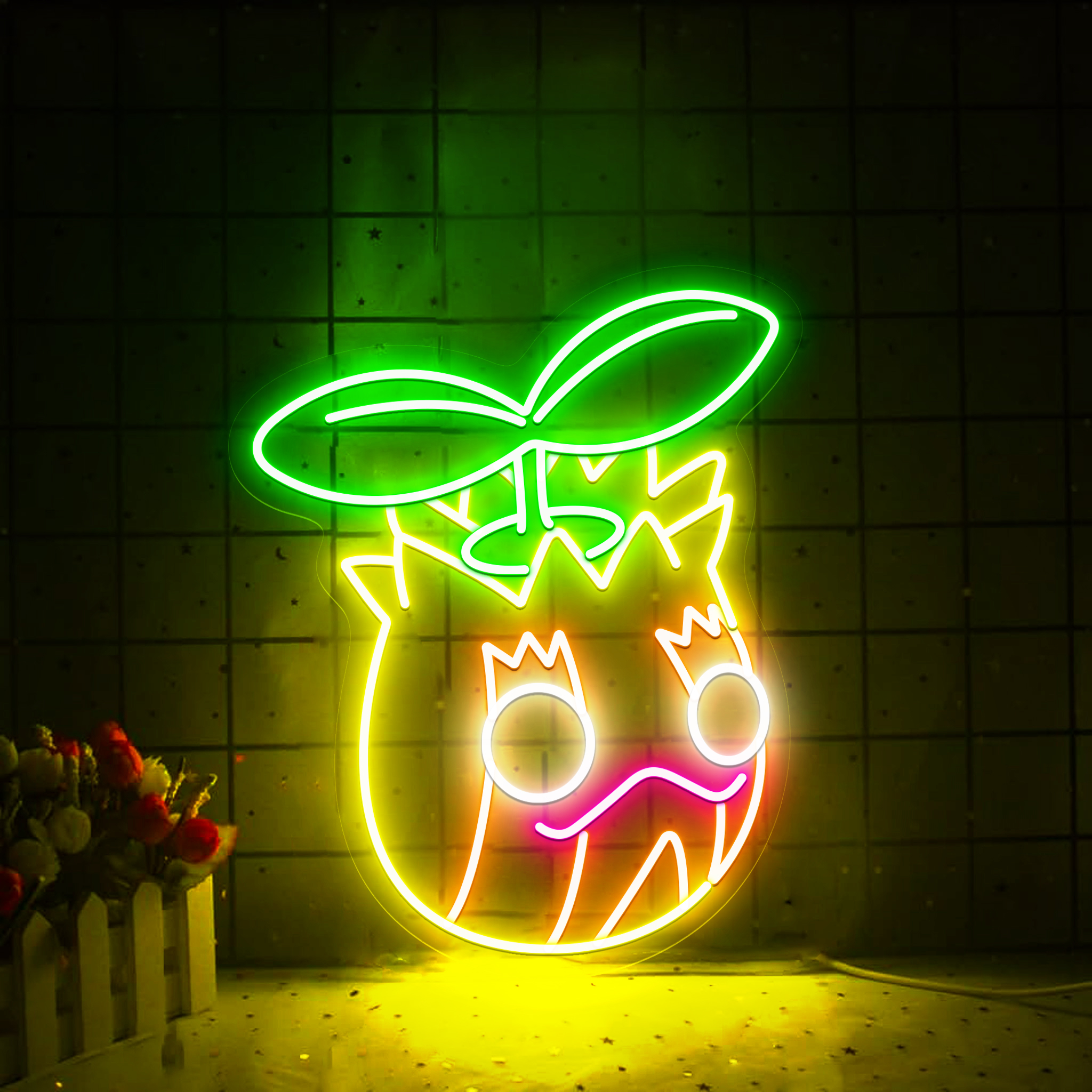 Sunkern Pokemon Neon Signs