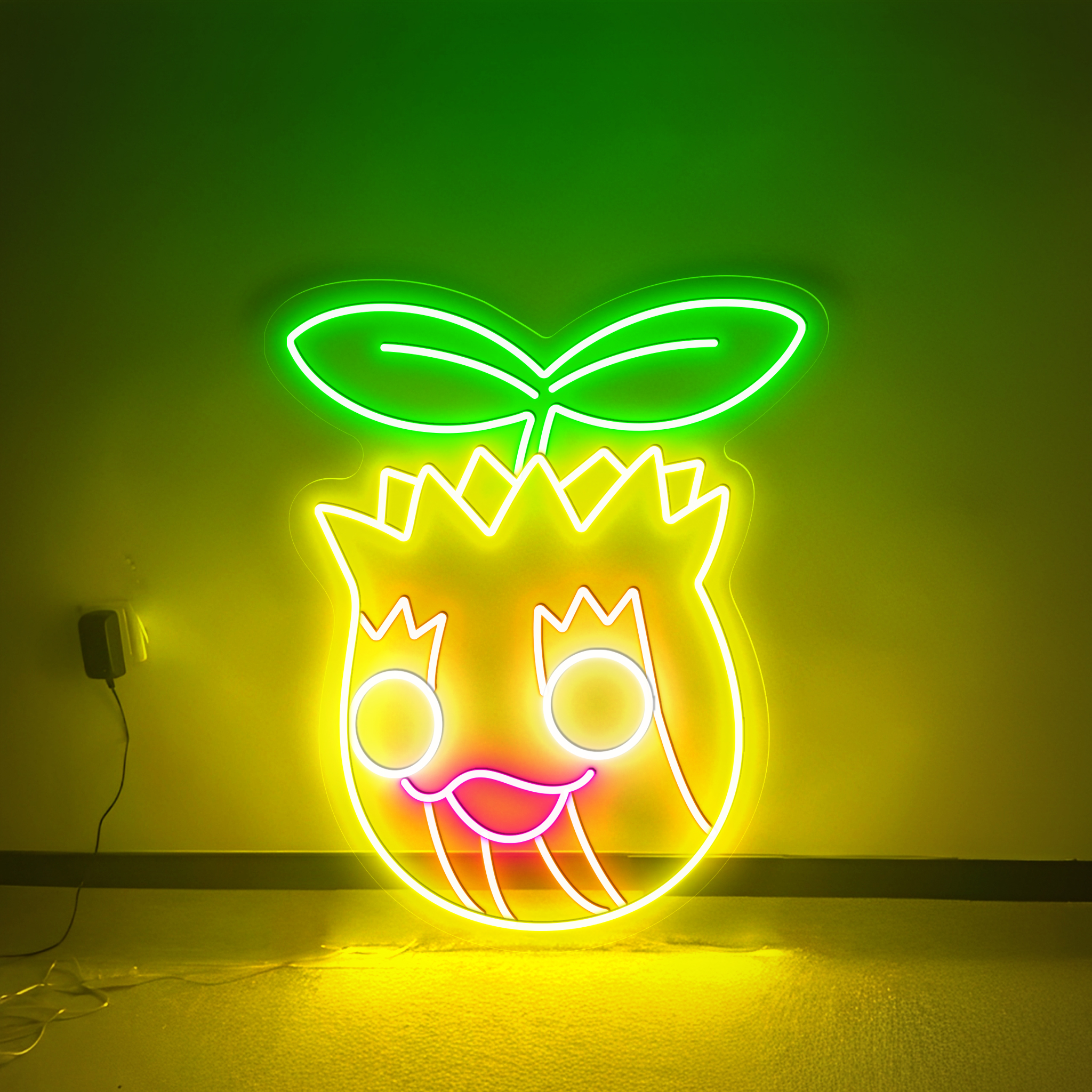 Sunkern Pokemon Neon Sign
