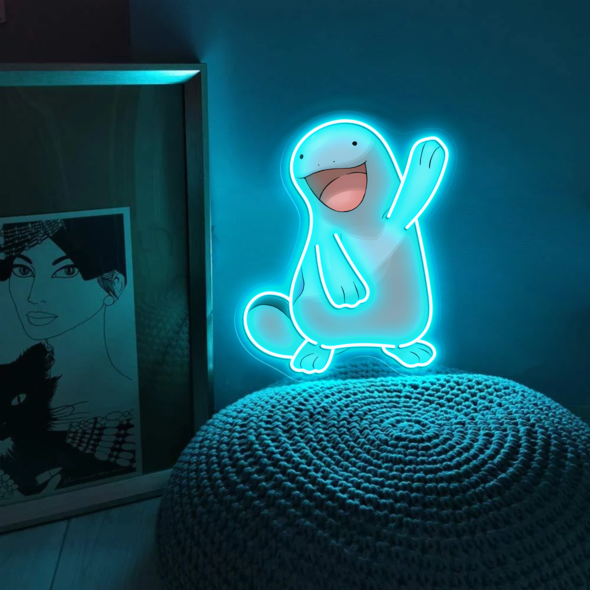 Quagsire Pokemon UV Sign