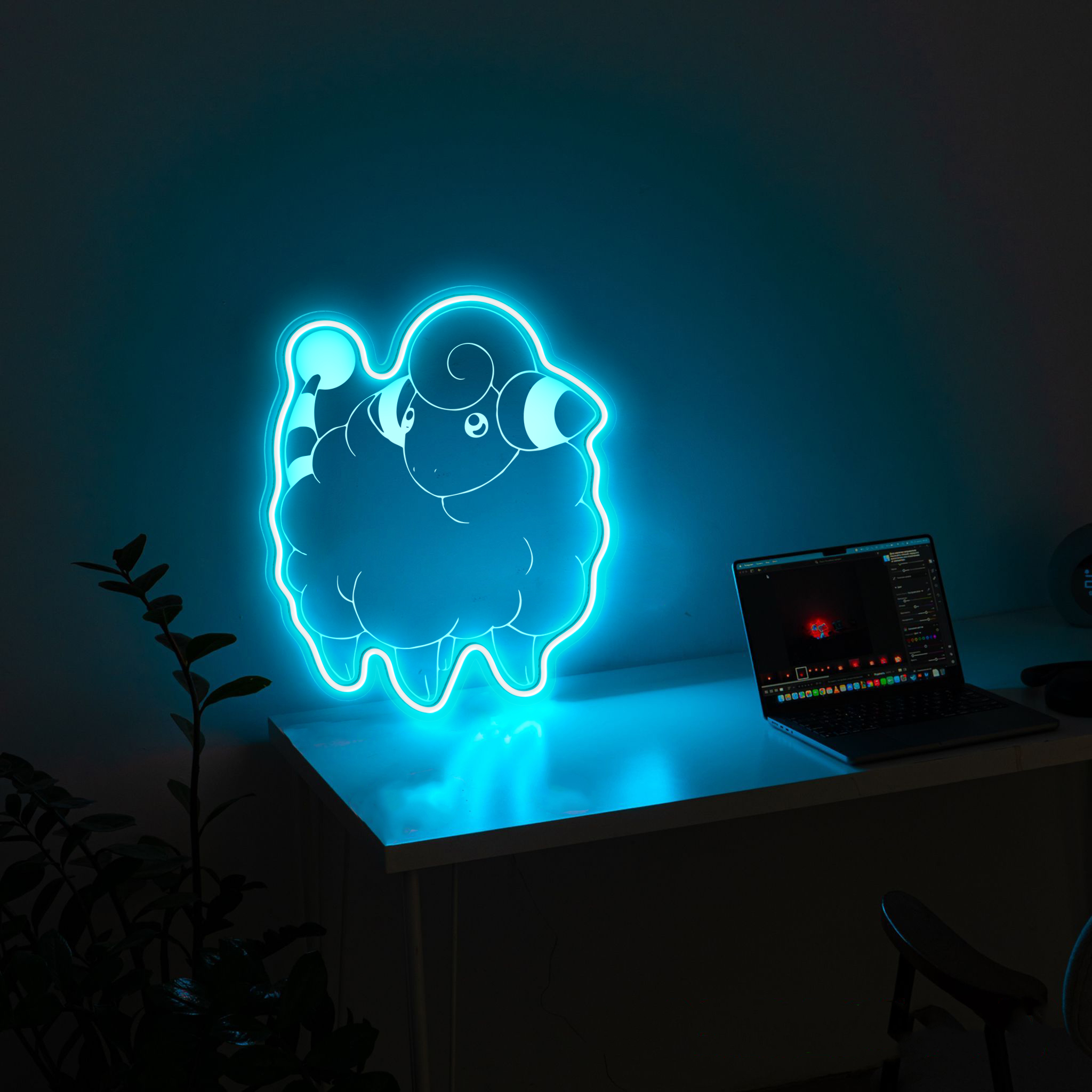 Pokemon Mareep Laser Sign