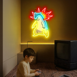 Typhlosion Pokemon UV Signs