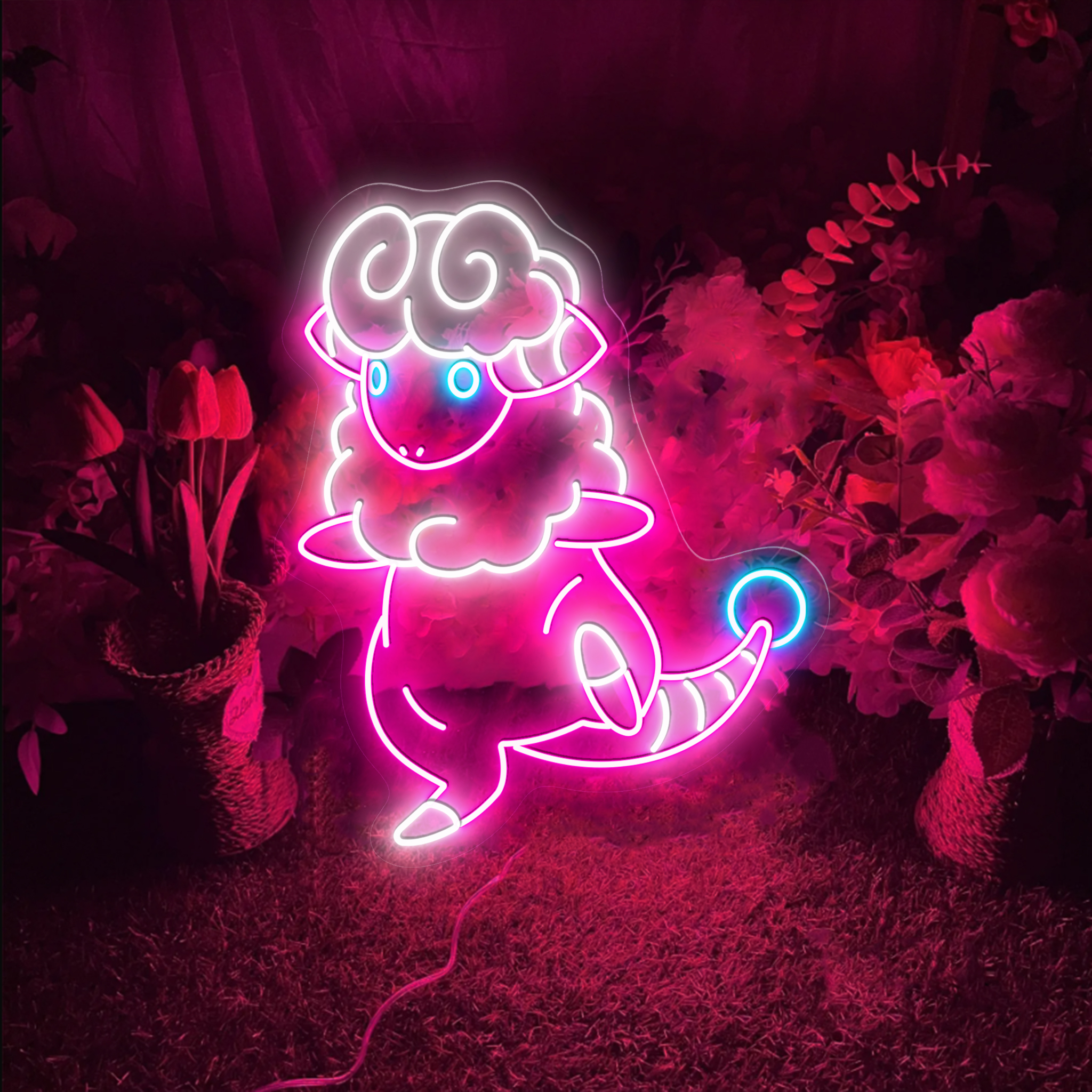 Flaaffy Pokemon Neon Sign