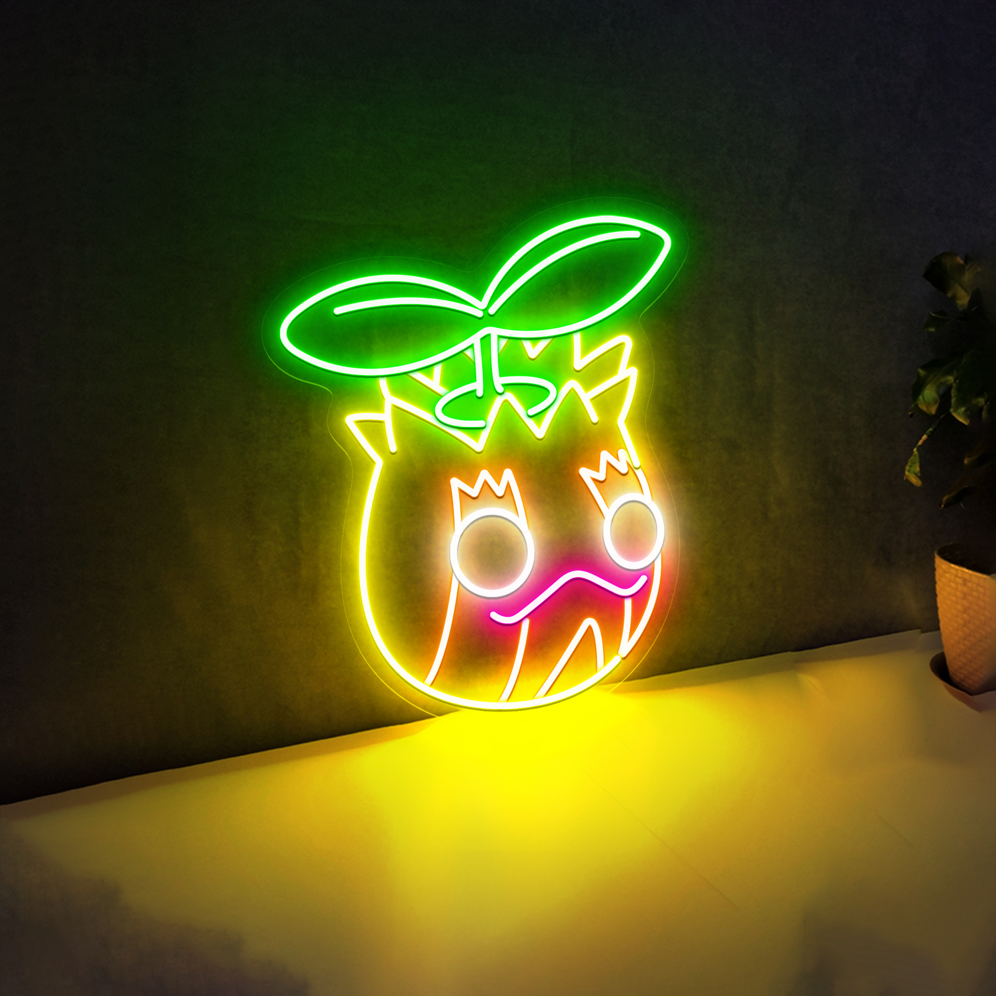 Sunkern Pokemon Neon Signs