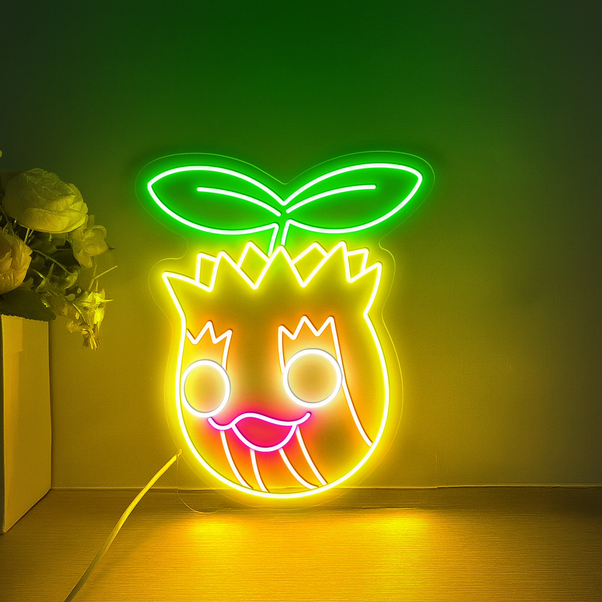 Sunkern Pokemon Neon Sign