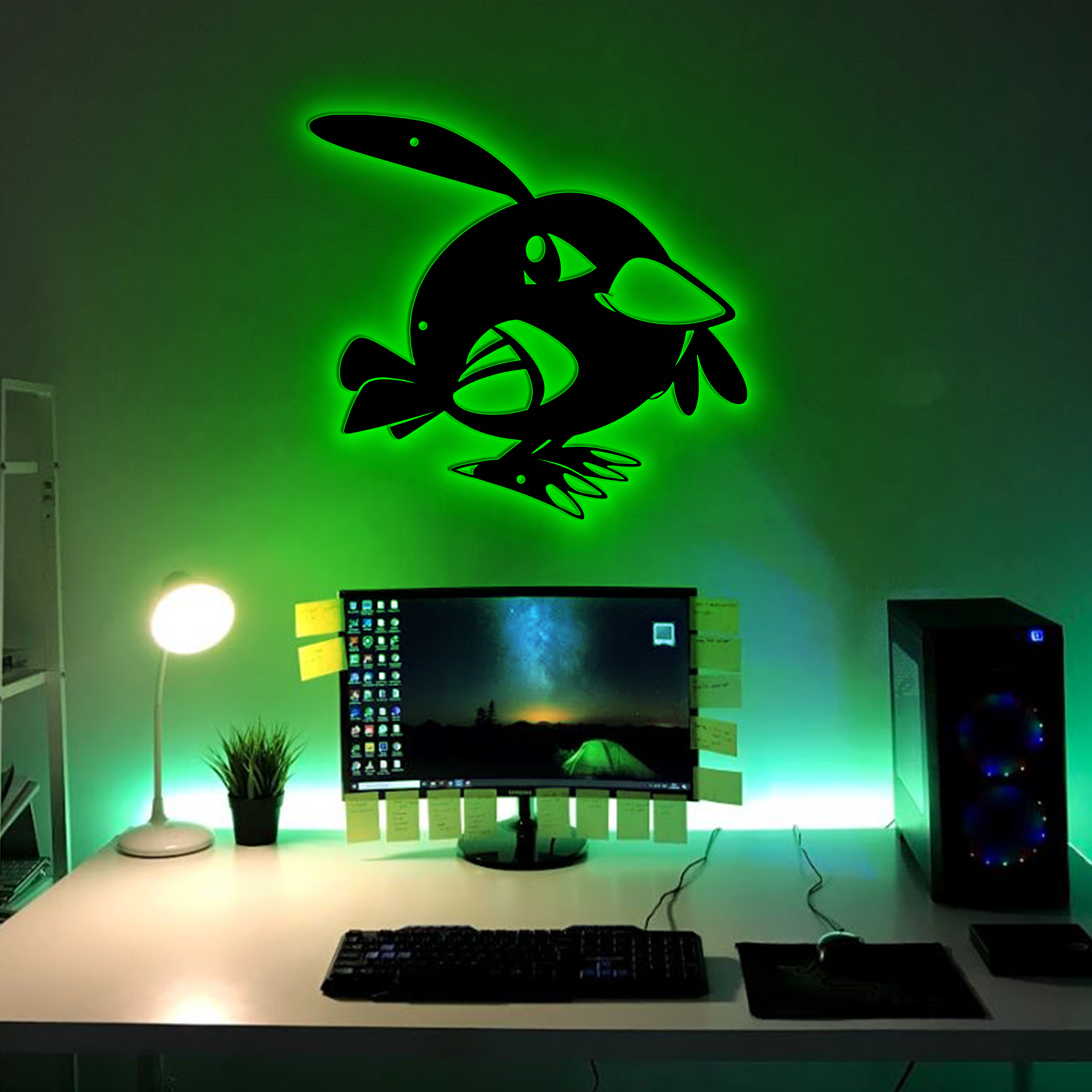 Natu Pokemon Metal Sign