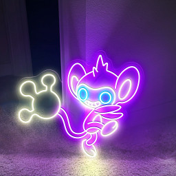 Aipom Pokemon Neon Sign