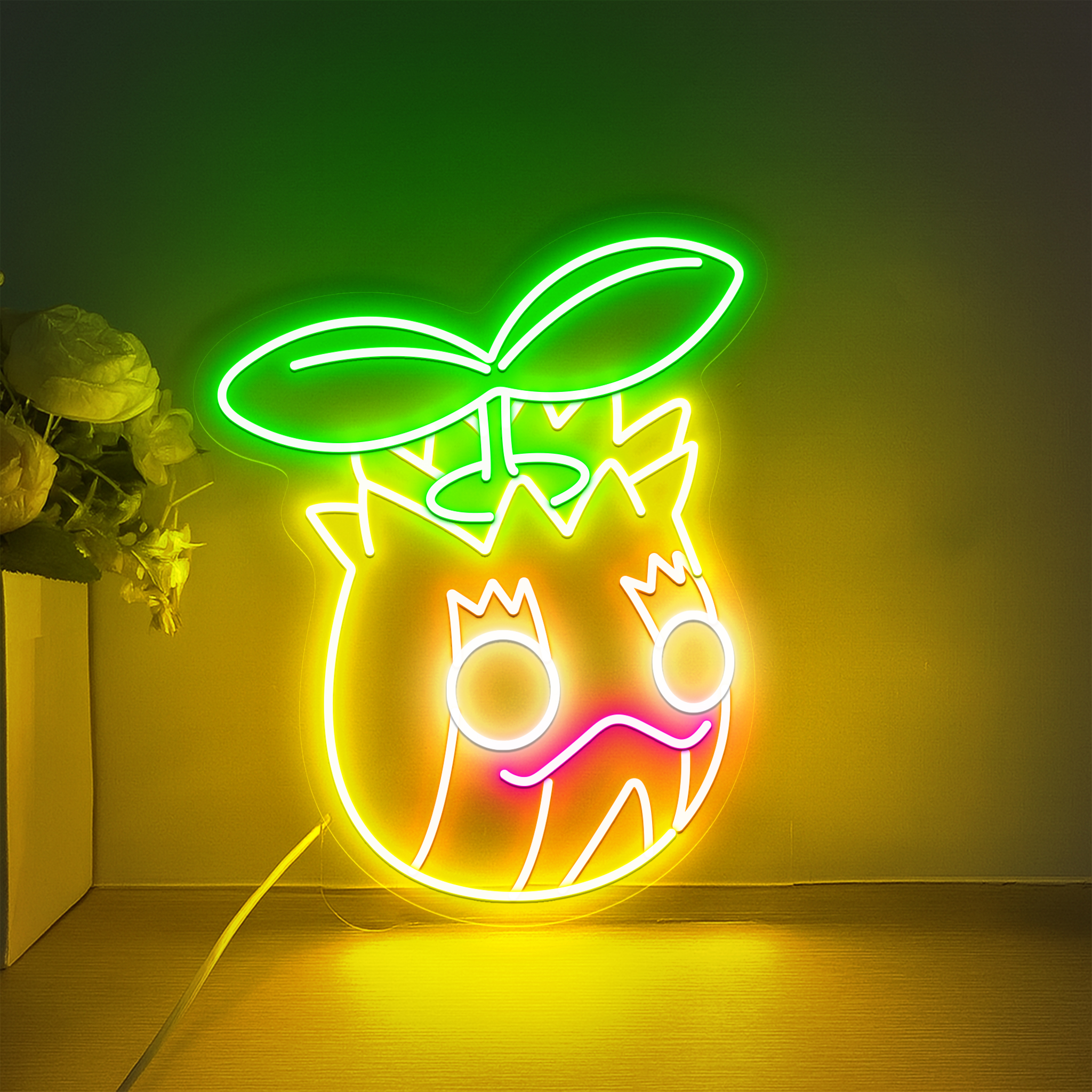 Sunkern Pokemon Neon Signs