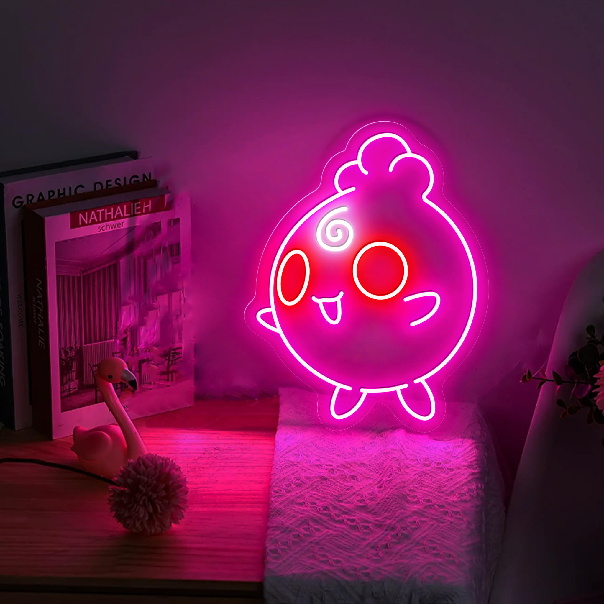 Pokemon Igglybuff Neon Sign