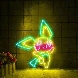 Pichu Pokemon Neon Sign