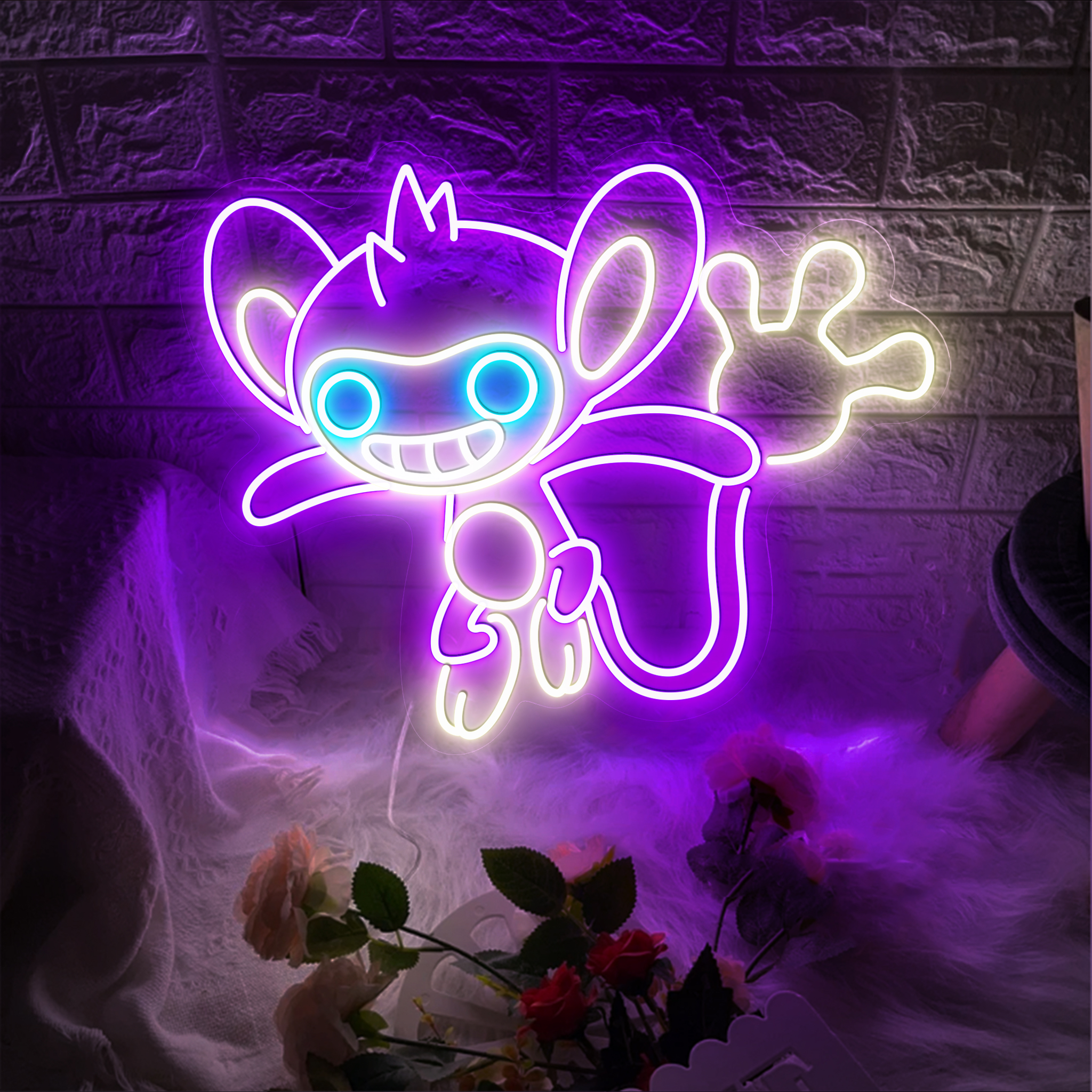 Aipom Pokemon Neon Signs