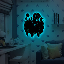 Pokemon Mareep Metal Sign