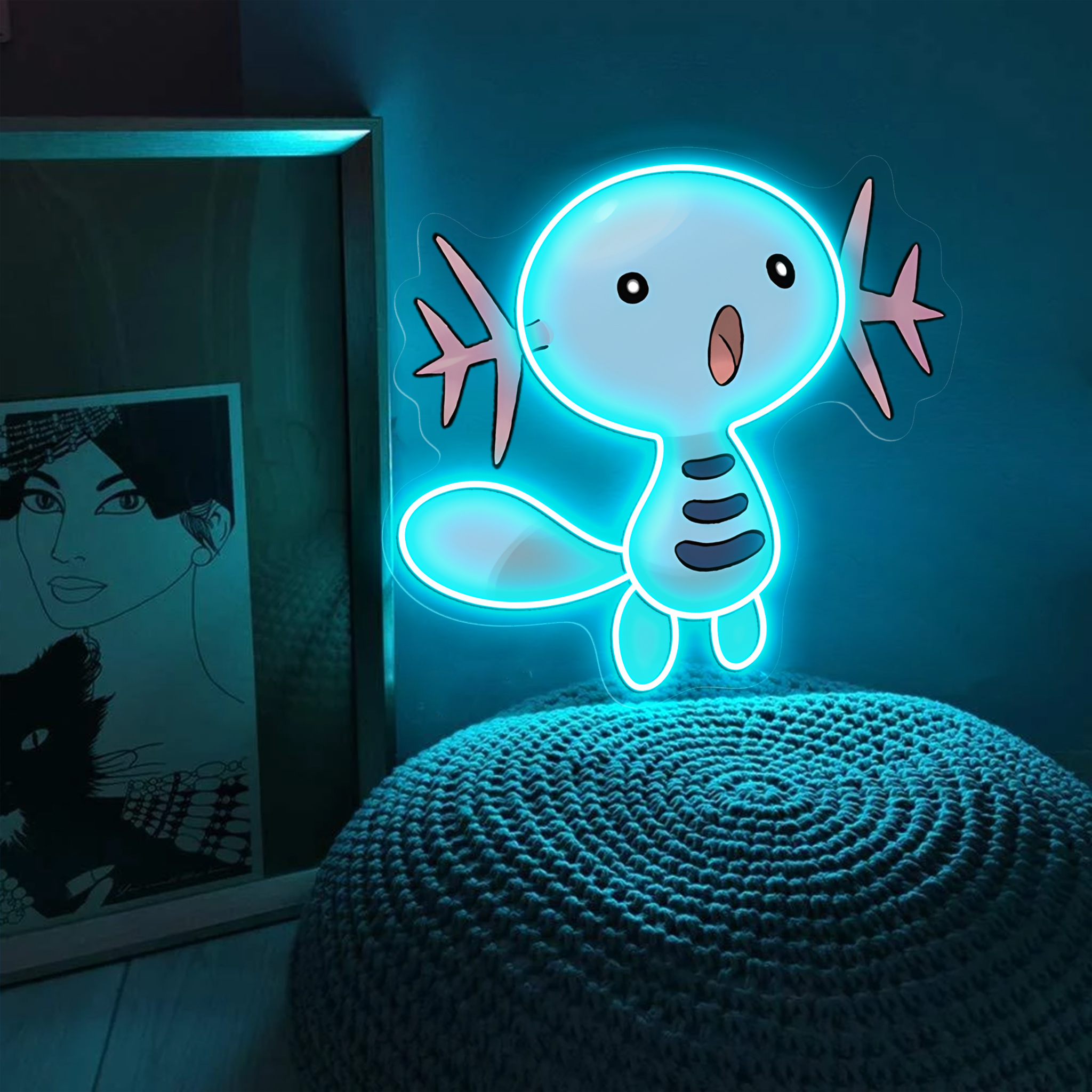 Wooper Pokemon UV Signs
