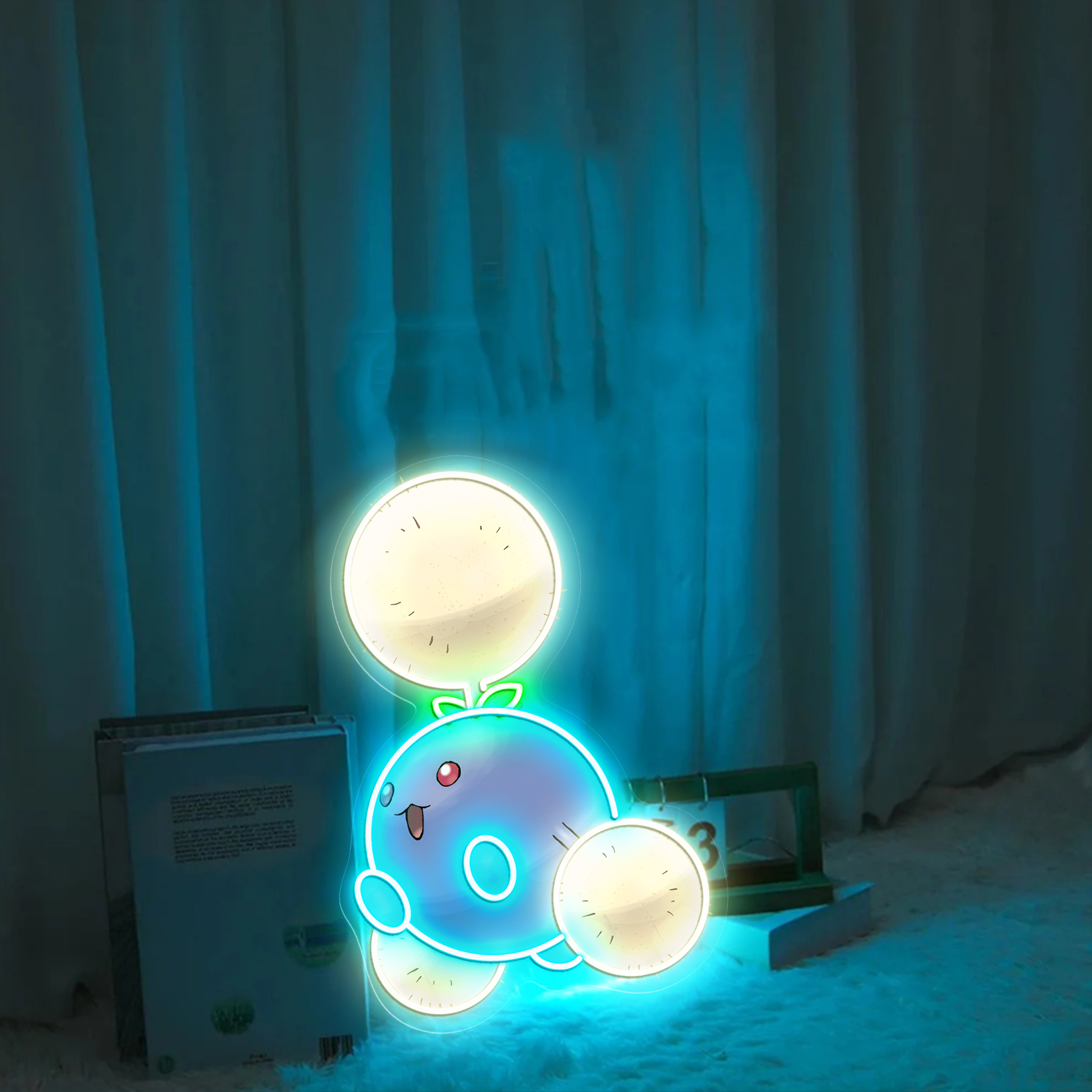 Jumpluff Pokemon UV Sign