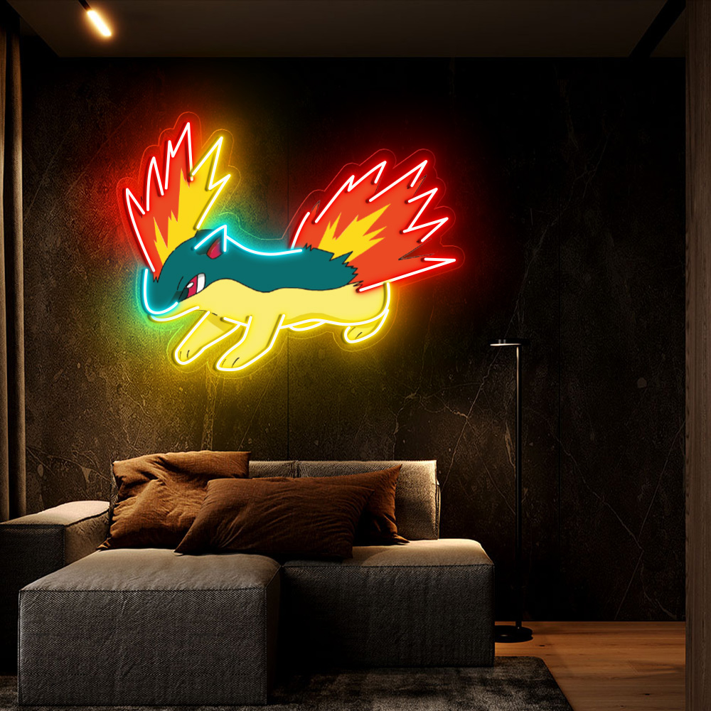 Pokemon Cyndaquil UV Sign