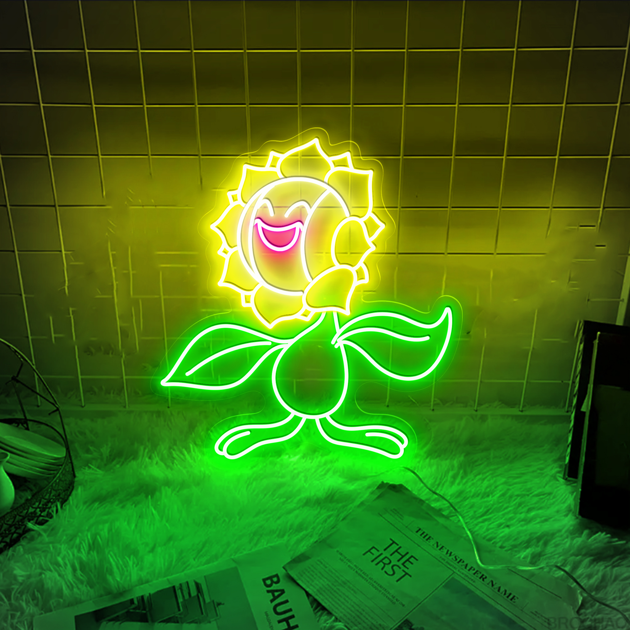 Sunflora Pokemon Neon Signs