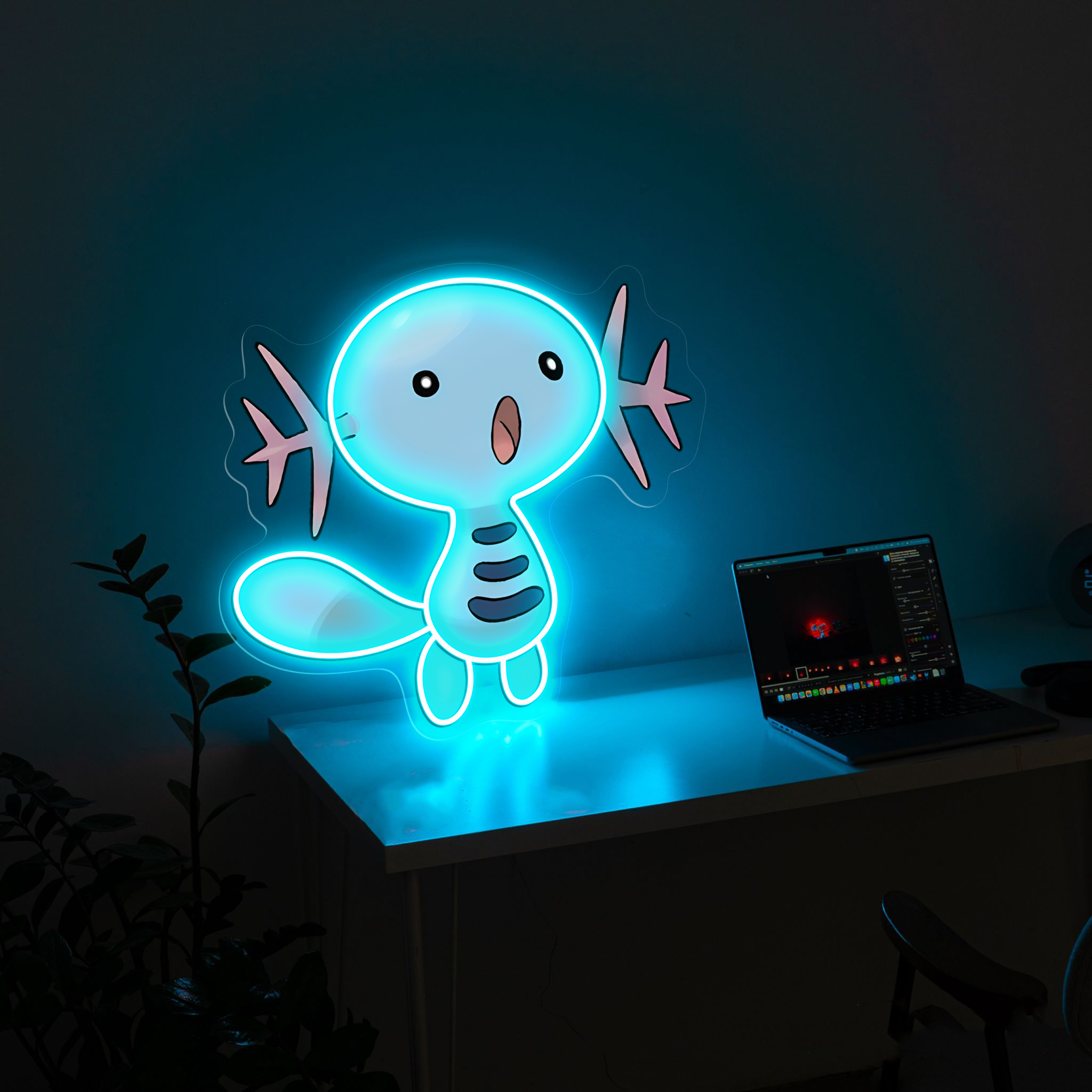 Wooper Pokemon UV Signs