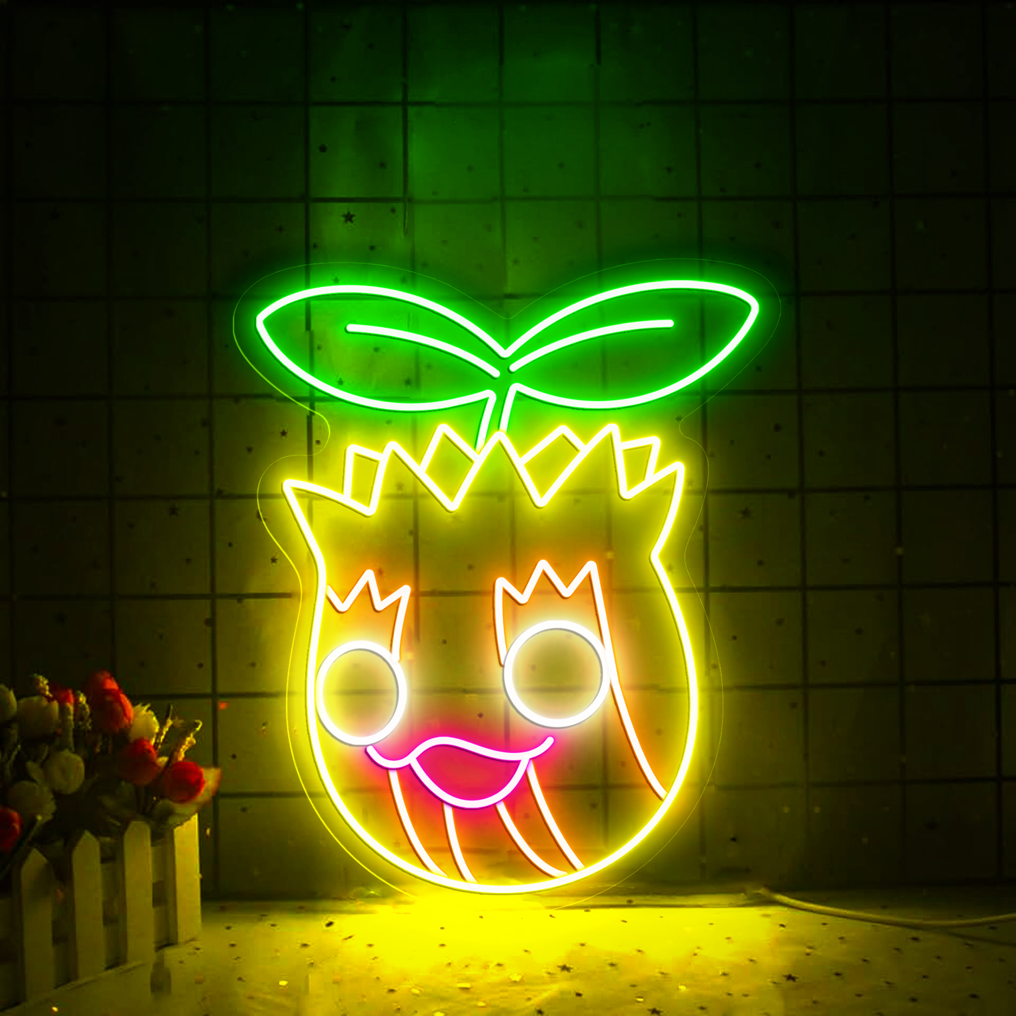 Sunkern Pokemon Neon Sign