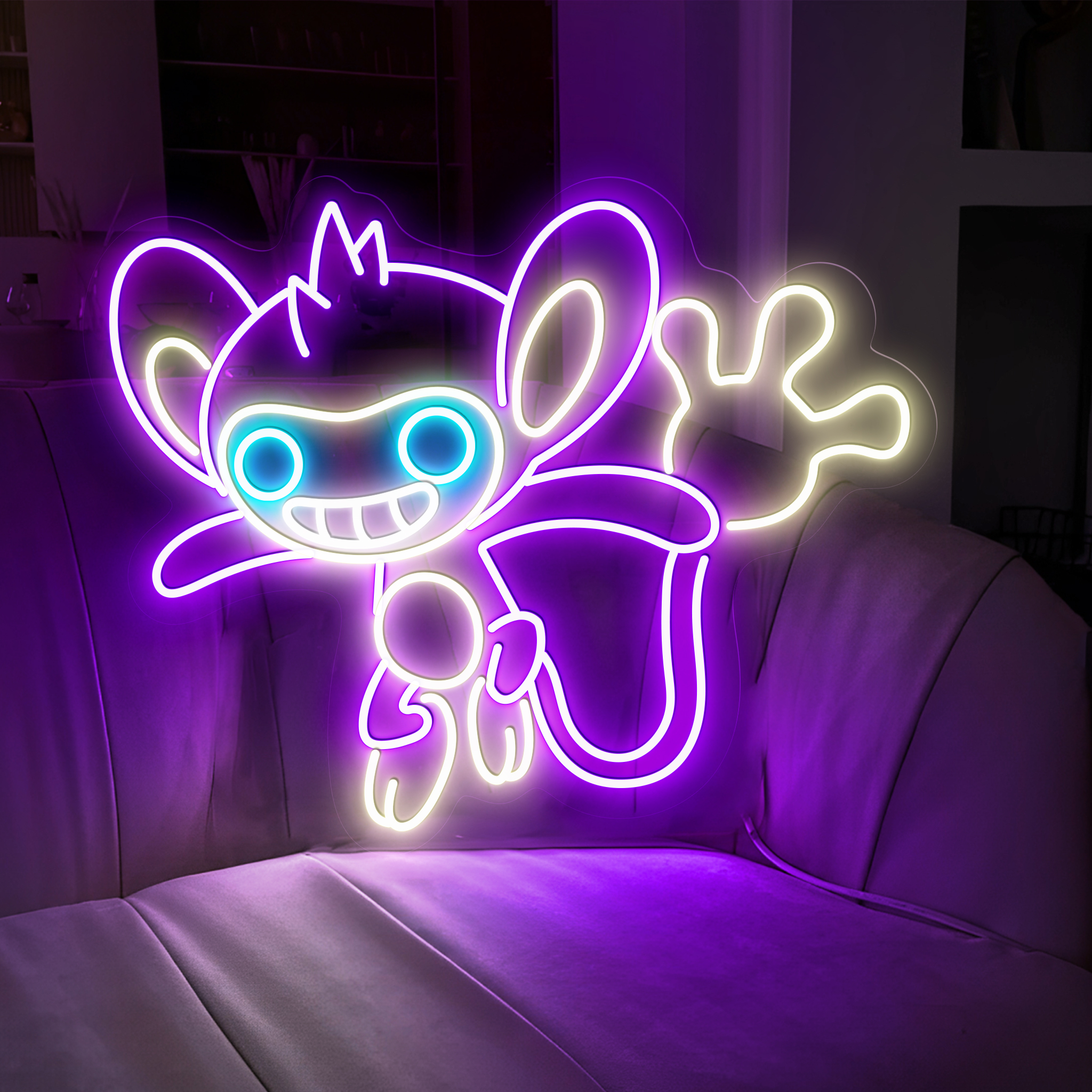 Aipom Pokemon Neon Signs
