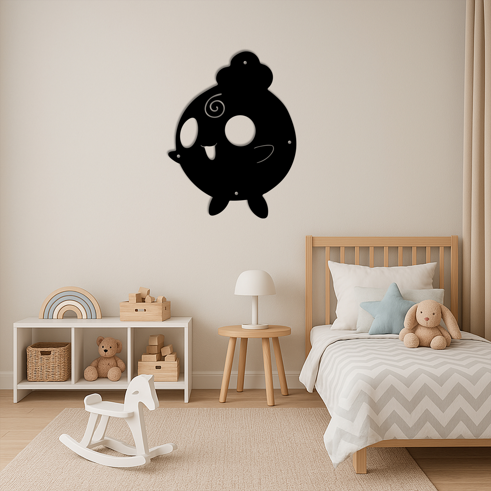 Pokemon Igglybuff Metal Sign