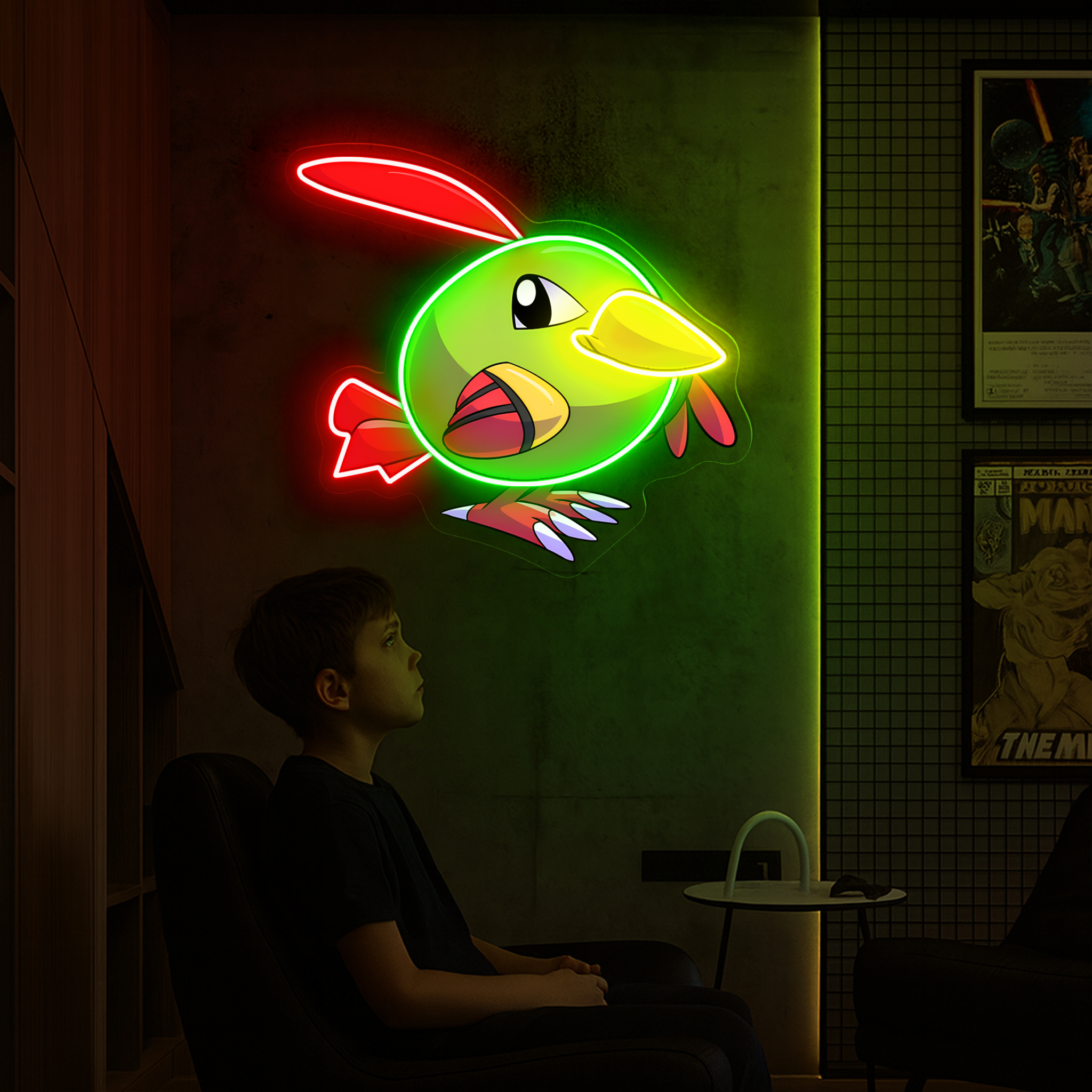 Natu Pokemon UV Sign