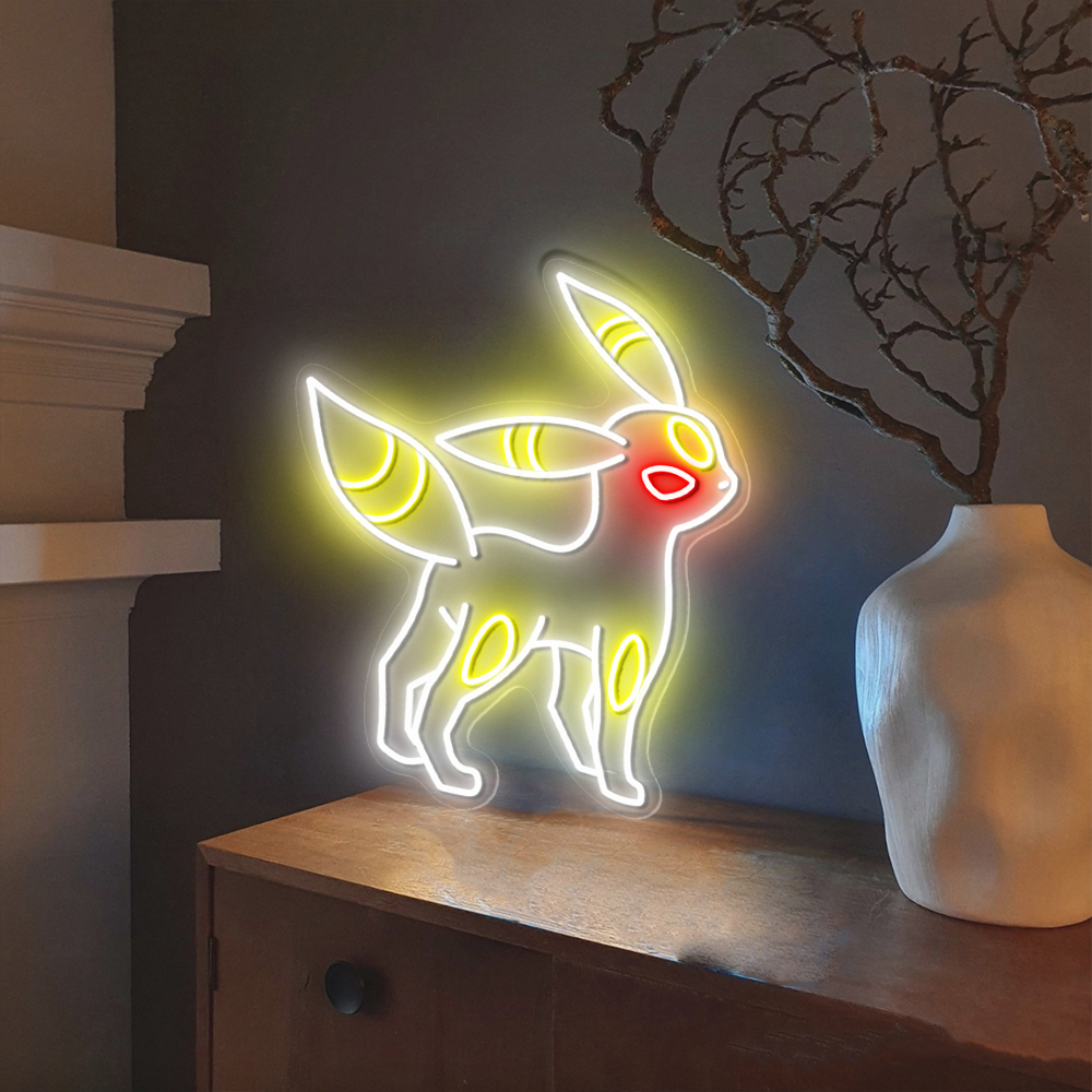 Umbreon Pokemon Neon Sign
