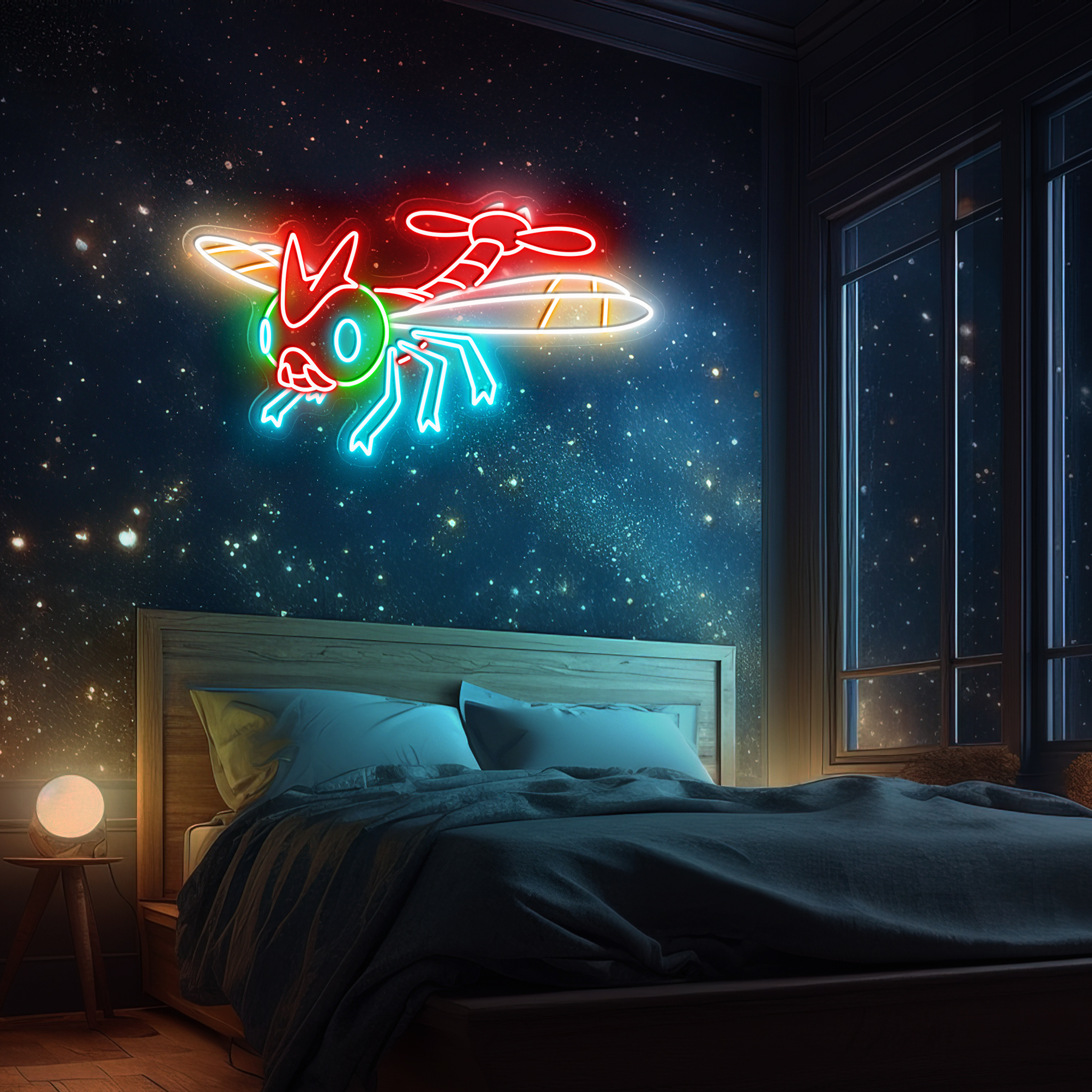 Yanma Pokemon Neon Signs