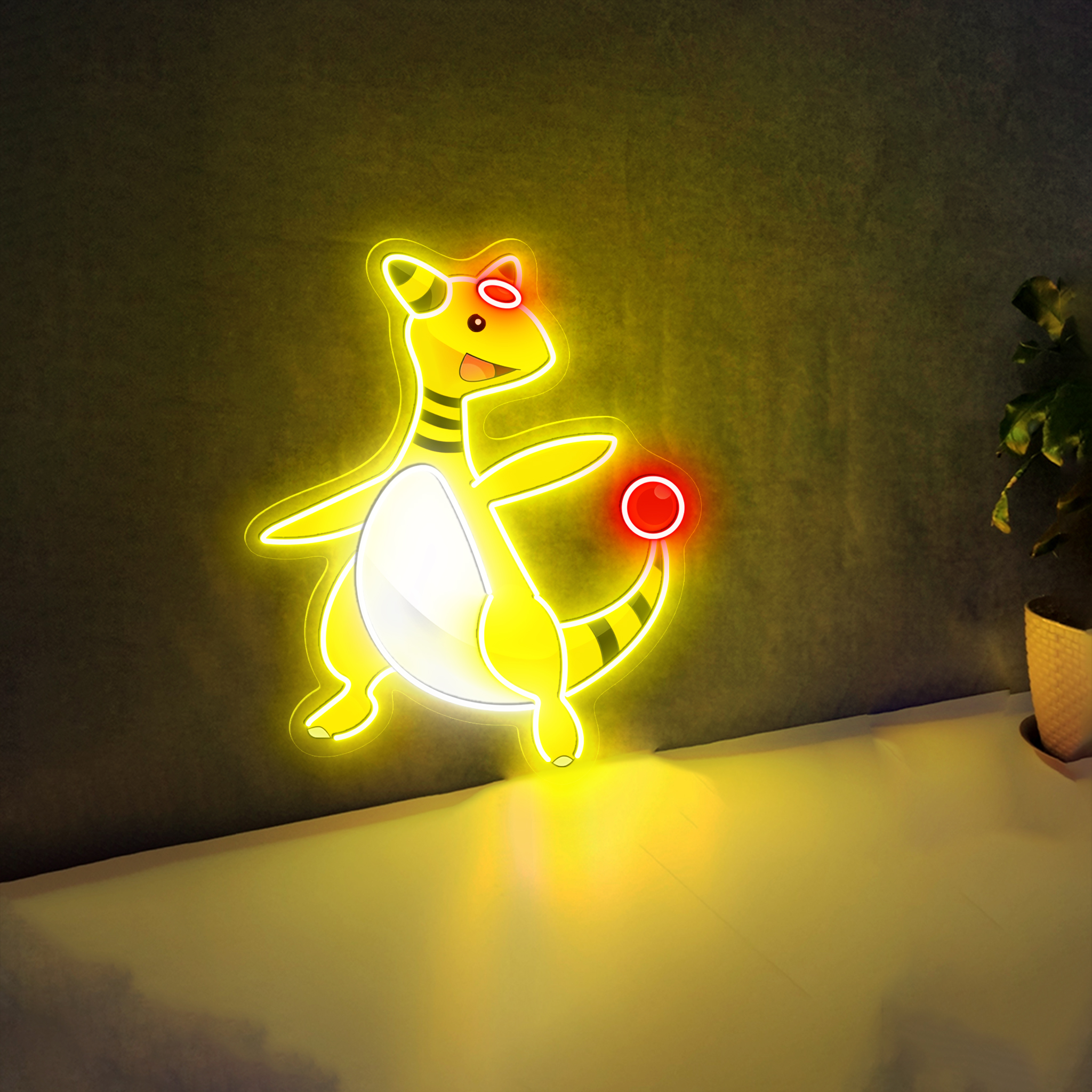 Ampharos Pokemon UV Sign