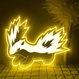 Pokemon Cyndaquil Laser Sign