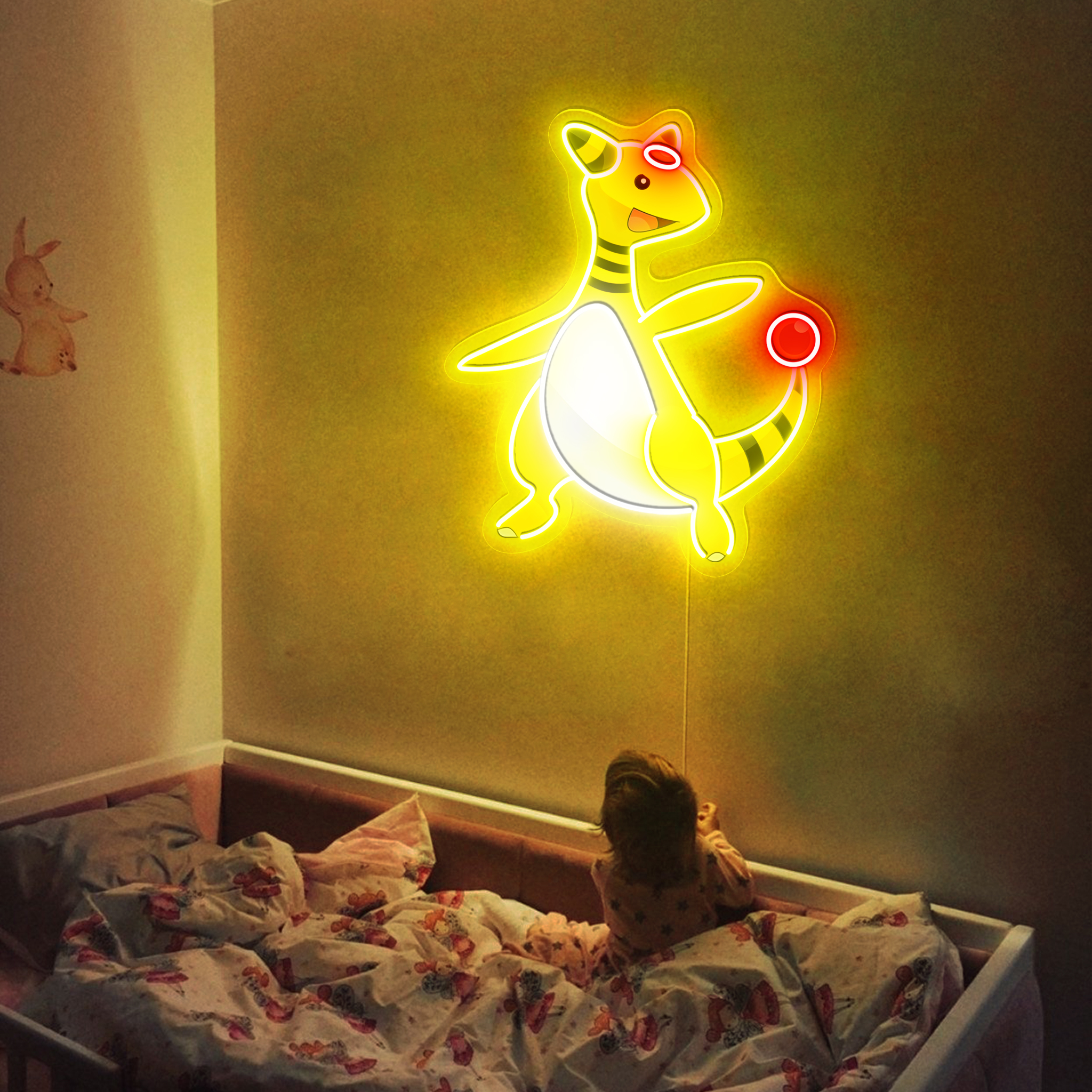 Ampharos Pokemon UV Sign