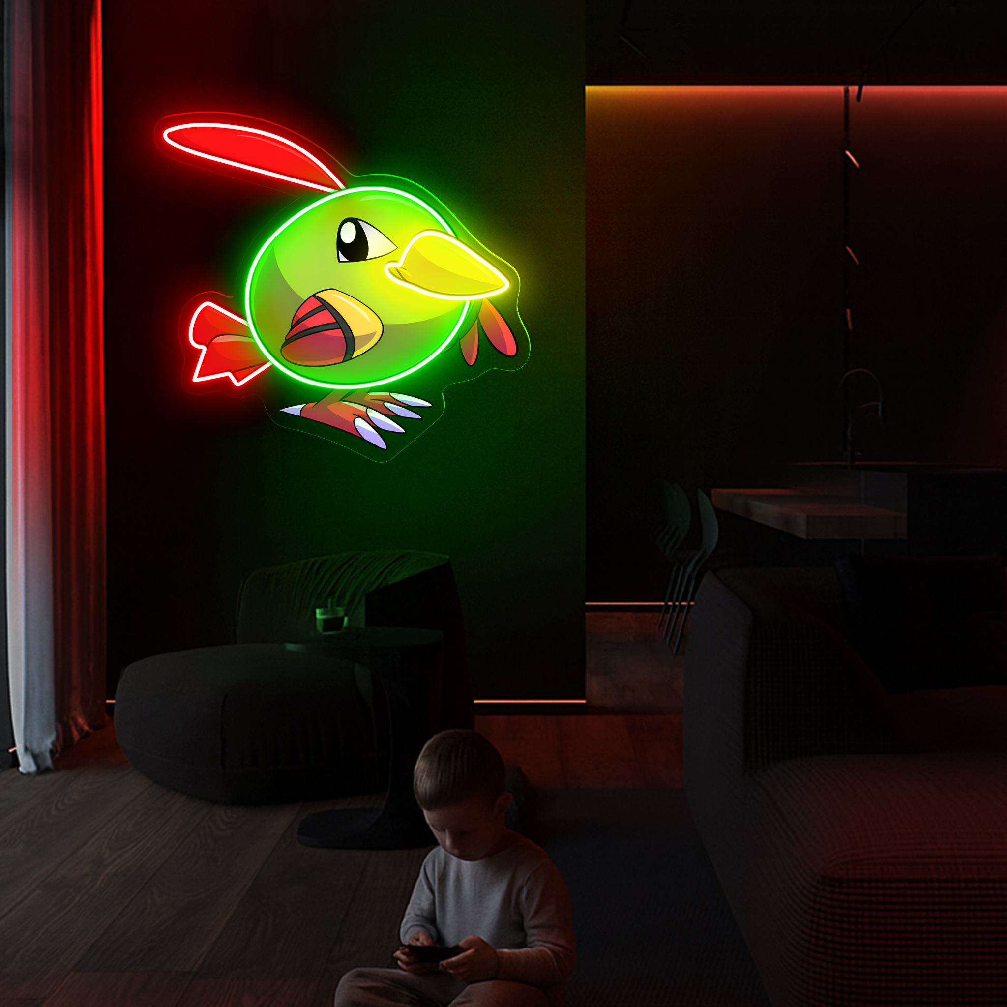 Natu Pokemon UV Sign